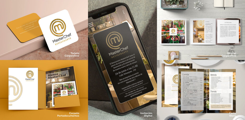 Carta menu MasterCheff
